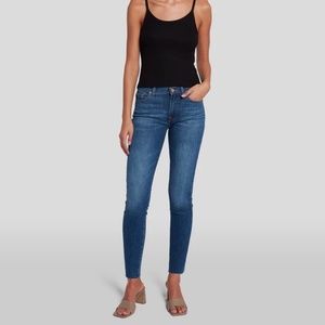 7 FOR ALL MANKIND HIGH WAIST SKINNY STRETCH JEANS ( SIZE 12)
